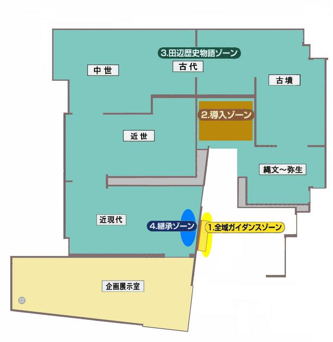 展示室全体の地図