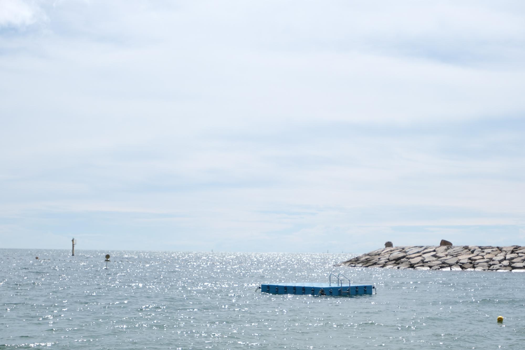 扇ヶ浜海水浴場 海上遊具
