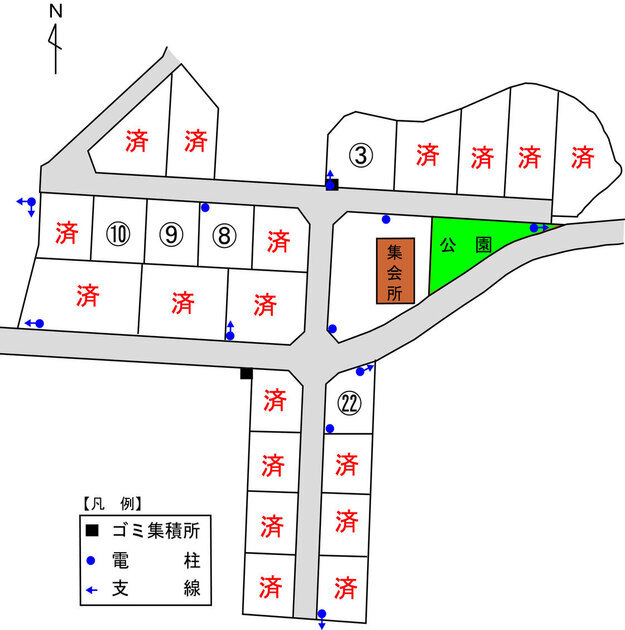 なぎ団地の平面図