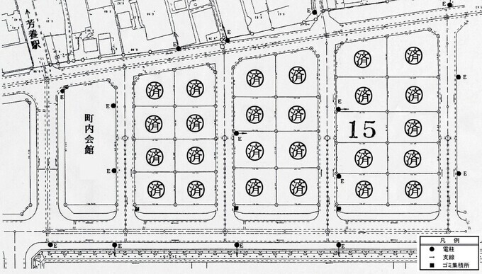 松原しおさい団地の平面図のイラスト 詳細は以下