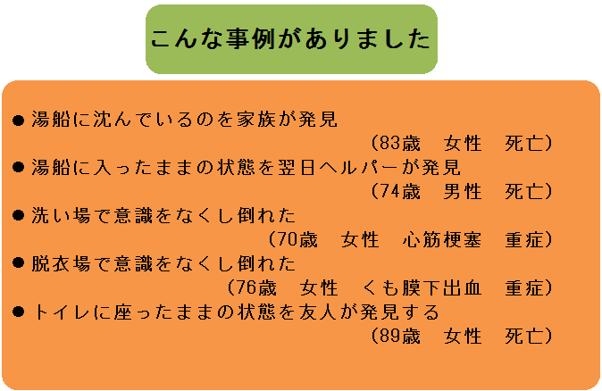 「こんな事例がありました」を示したテキスト 詳細は以下