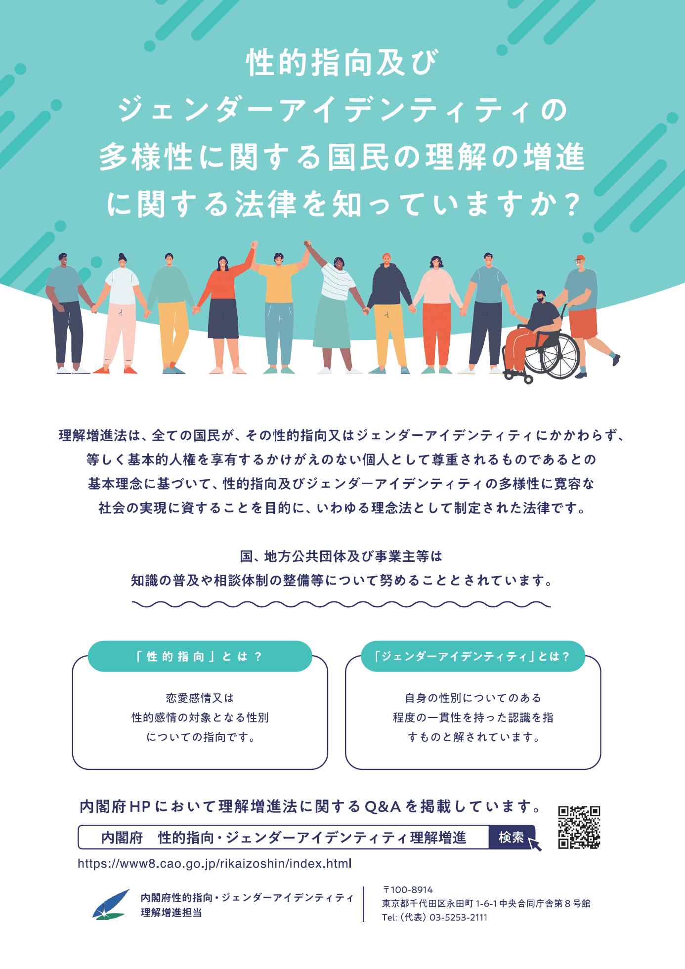 内閣府_性的指向及びジェンダーアイデンティティの多様性に関する国民の理解の増進に関する法律を知っていますか？