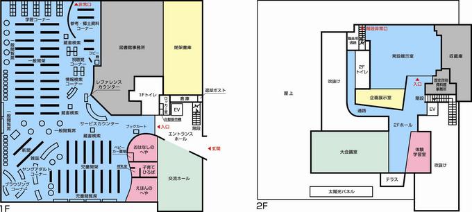 田辺市文化交流センター「たなべる」の館内図