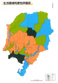 生活環境利便性評価図 詳細は以下