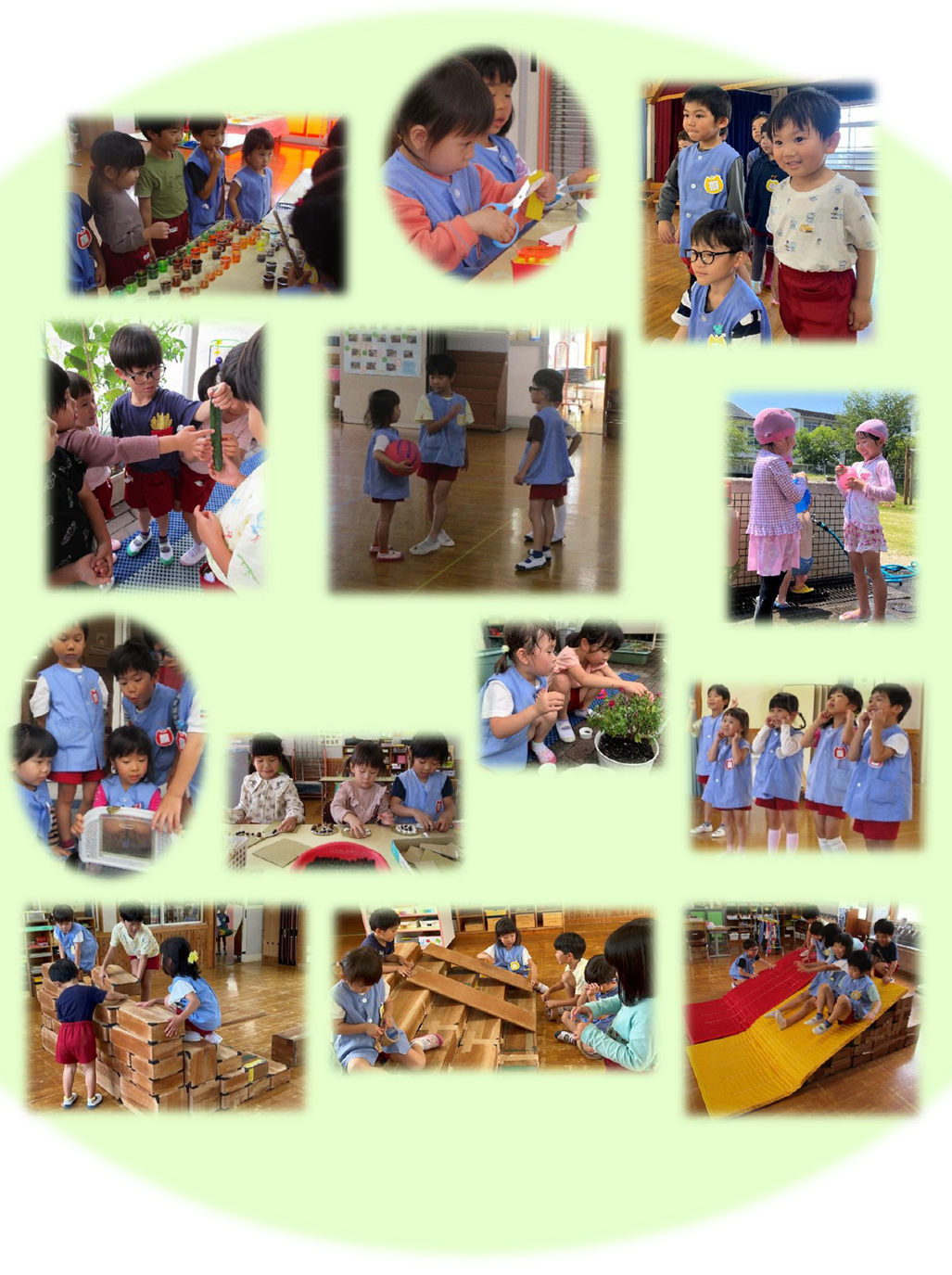 友達と相談したり、協力したりしている写真