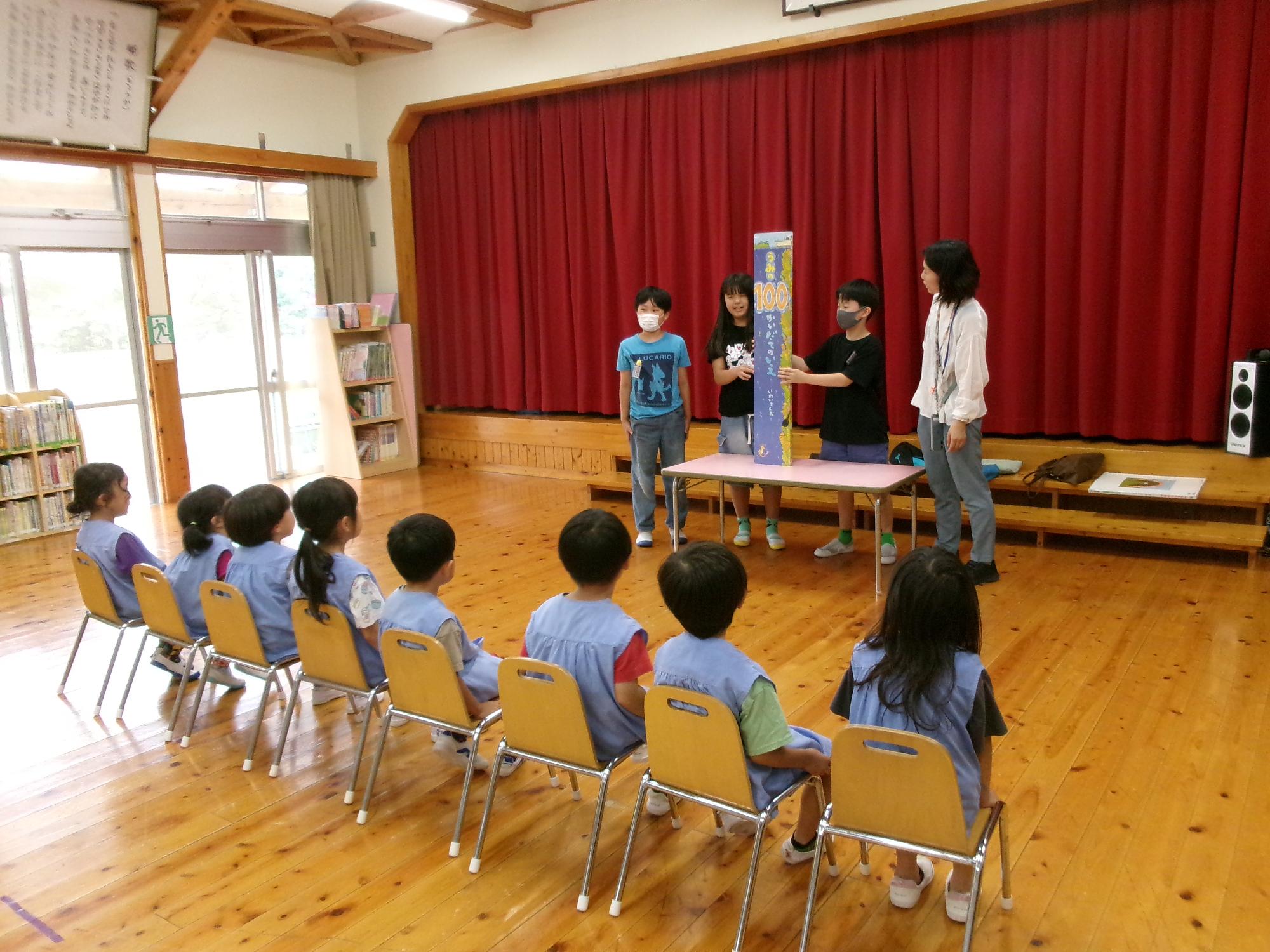 中芳養小学校図書委員さん読み聞かせ会