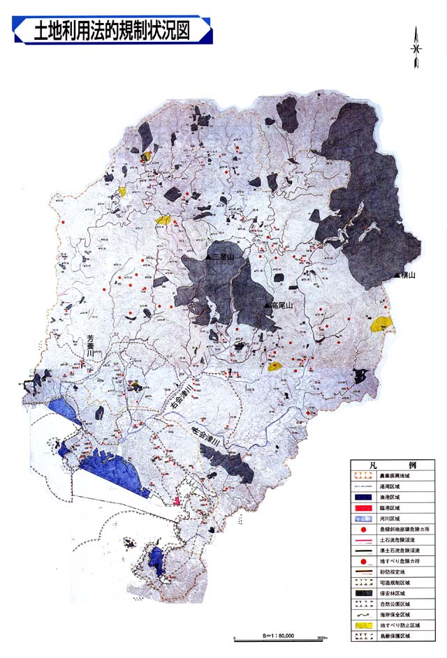 土地利用法的規制状況図